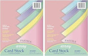 Pacon 101315 Array Card Stock, 65 lb., Letter, Assorted Pastel Colors, 100 Sheets/Pack (Pack of 2)