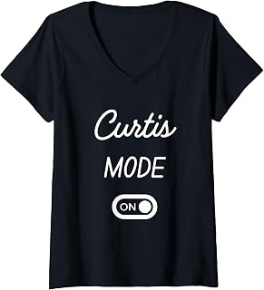 Women's Curtis Mode On Name V-Neck T-Shirt