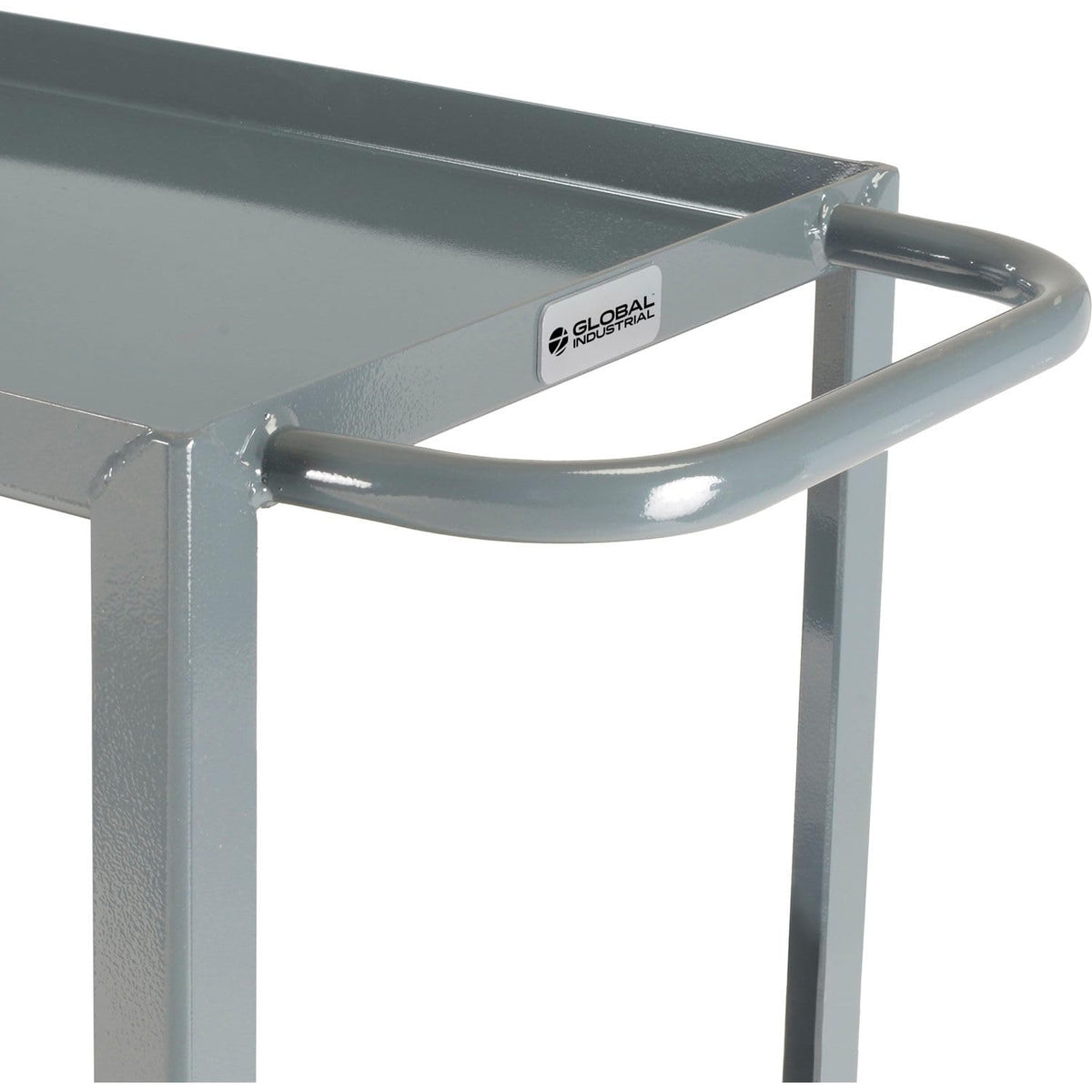 Steel Utility Cart w/2 Tray Shelves by Global Industrial – Alloy Steel, Gray, Model GWC-2T-1830