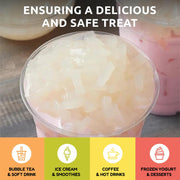 Coconut Jelly Topping nata de coco for Bubble Tea 400 g | Coconut Flavor Jelly | for Boba Tea by Fanale – 400 g (Pack of 1)