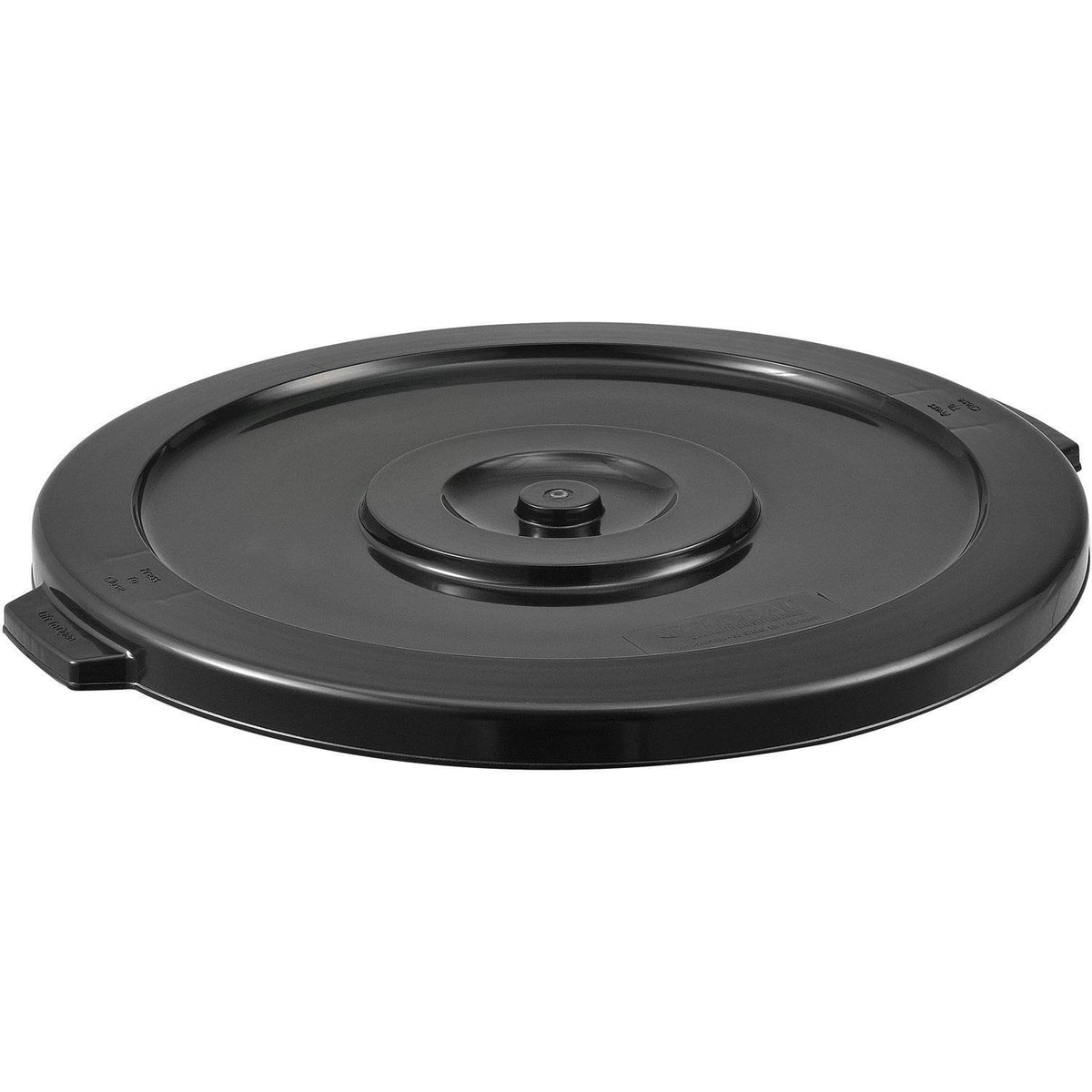 32 Gallon Garbage Can Lid by Global Industrial – 22.25" Diameter x 1.375"H, 32.0 gallons, Polyethylene Resin, Black, Model XDW-L32BK