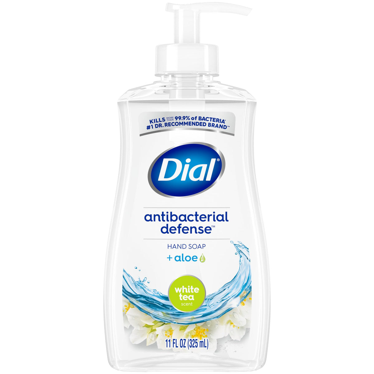 Antibacterial Liquid Hand Soap by Dial – 11 Fl Oz (Pack of 1), White, Model 2499397