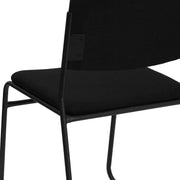 Flash Furniture Black Fabric/Black Frame / Set of 5 / Contemporary Stacking Chairs