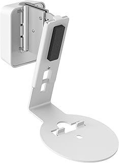 SWM 4111 Speaker wall Bracket for Sonos ERA 100, Max. 11 lbs (5 kg), Tiltable -30º/+30º, Swivels up to 70º (Left/Right), White, 1 Bracket