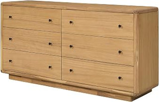 Rosette 6-Drawer Dresser - Light Natural
