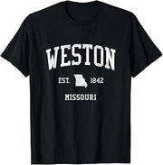 Weston MO Vintage Athletic Sports JS01 T-Shirt