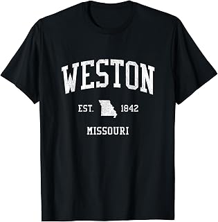 Weston MO Vintage Athletic Sports JS01 T-Shirt