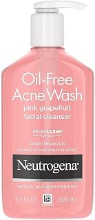 Neutrogena Acne Wash Pink Grapefruit 9.1 Ounce Pump (269ml) (6 Pack)