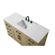 Alden Bathroom Vanity Honey Brown by Lighting Design – Wood, Honey Brown, Model VF29754MHB