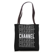 Channel Tote Bag by Channel Apparel – 16 inches, Polyester, White, Model 0CFYV9YVS9PUS_16INCHES
