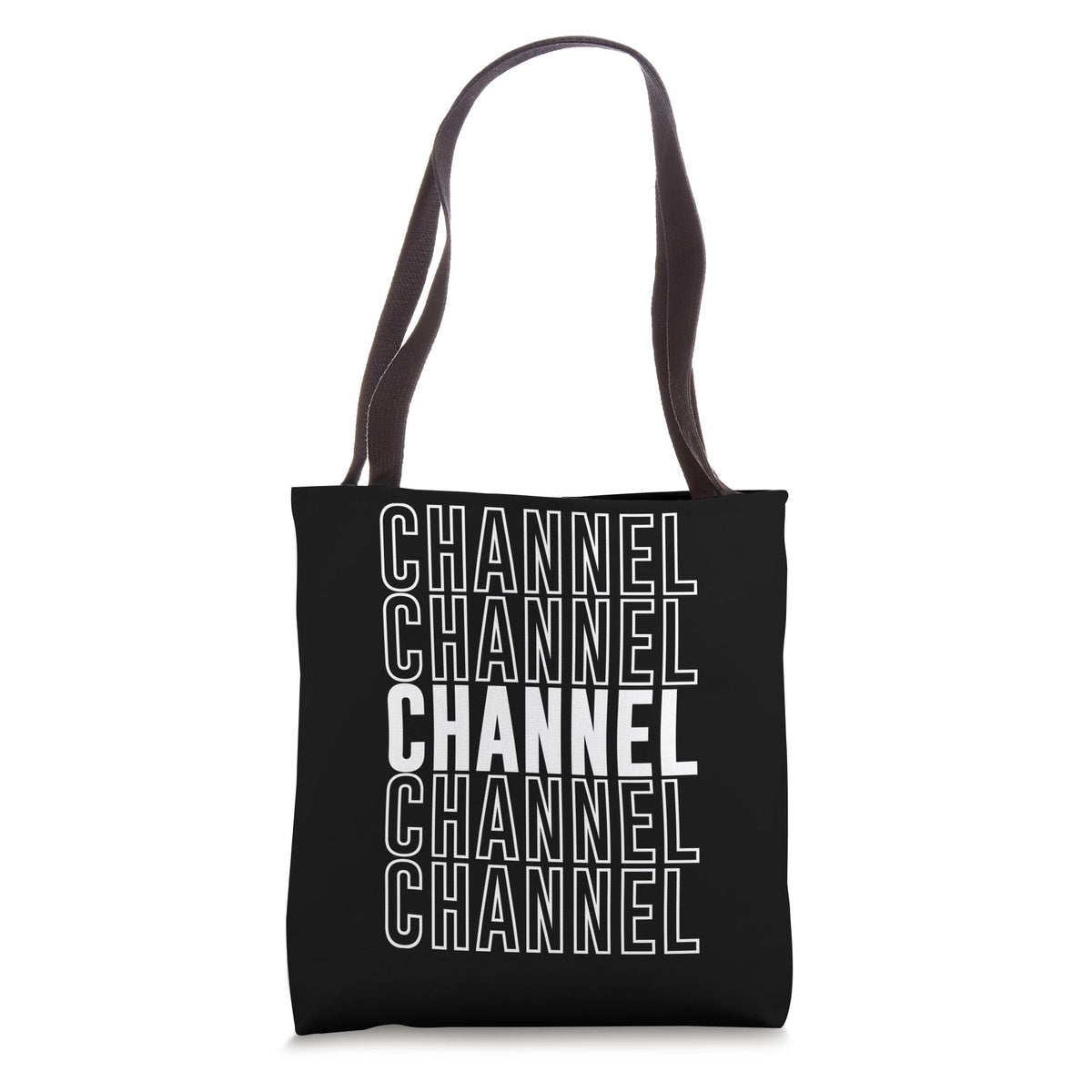 Channel Tote Bag by Channel Apparel – 16 inches, Polyester, White, Model 0CFYV9YVS9PUS_16INCHES
