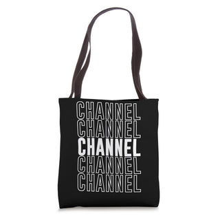 Channel Tote Bag by Channel Apparel – 16 inches, Polyester, White, Model 0CFYV9YVS9PUS_16INCHES