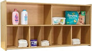Tot Mate 22.5" Contemporary Wood Composite Diaper Wall Storage in Natural