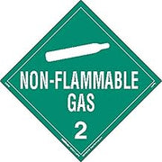 Labelmaster Z-RVW3 Non-Flammable Gas Hazmat Placard, Worded, Rigid Vinyl (Pack of 25)