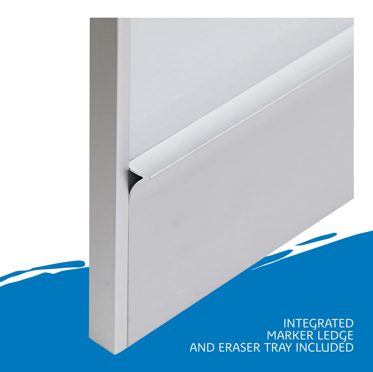 Iceberg Aluminum / 96"W x 46"H / Industrial Dry Erase Boards
