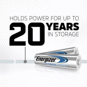 Ultimate Lithium AA Batteries (2 Pack) by Energizer – 2 Count (Pack of 1), Multicolor, Pack of 2, Model EVEL91BP2