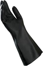 MAPA Butoflex 650 Butyl Mediumweight Multi-Layer Glove, Chemical Resistant, 0.059" Thickness, 14" Length, Size 7, Black