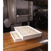 White 18 x 26 x 3 Pizza Dough Box by Cambro – 18 x 26 x 3 inches, Plastic, White, Pack of 6