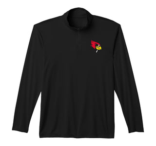 Winston Redbirds Performance Quarter-Zip Top by Winston High School, Winston, MO 64689 – Polyester, Parent, Model YAMP989RW52
