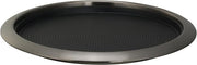 Service Ideas Tray with Removable Insert, 12" Round, Stainless Steel | TR1412RIDT in Dark Tungsten