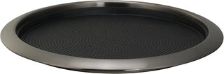 Service Ideas Tray with Removable Insert, 12" Round, Stainless Steel | TR1412RIDT in Dark Tungsten