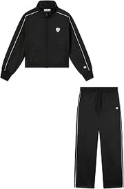 Champion Legacy Girls' Back To School Sweatsuits, XXS, Black, XXS