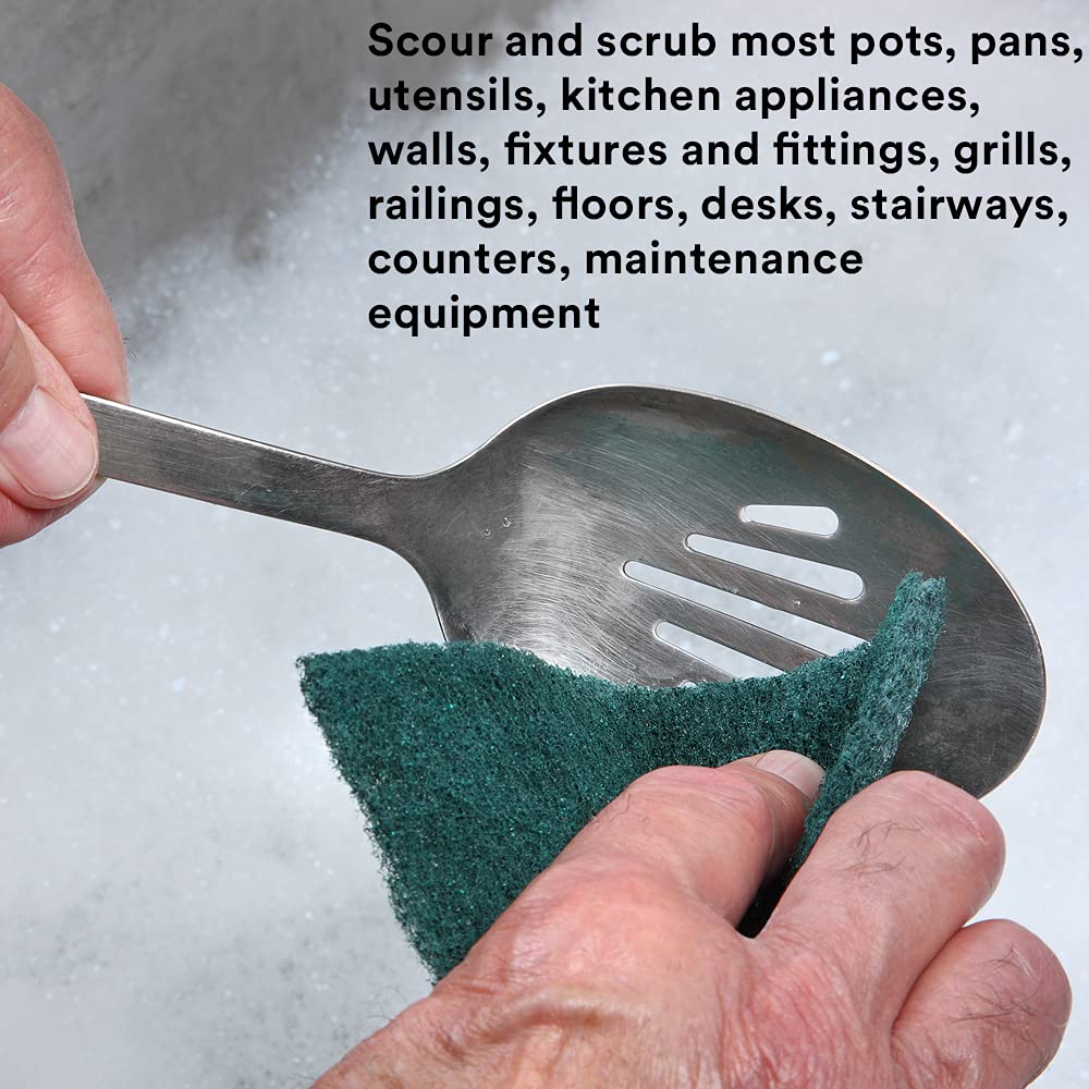 3M Dark Green / 6" x 9" / 20 Scouring Pads & Sticks