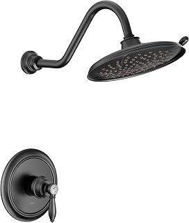 Moen UTS232102EPBL Weymouth M-CORE 2-Series 1-Handle Shower Trim Kit, Valve Required, Matte Black