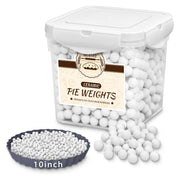 Mobyke Ceramic Pie Weights, 2.2 Pounds, White