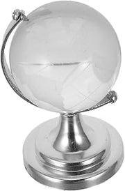 FOMIYES Mini Globe with Stand Glass Ball World Globe Rotatable Sphere for Desk Décor Interactive Learning Educational Tool Suitable and Varied Interiors