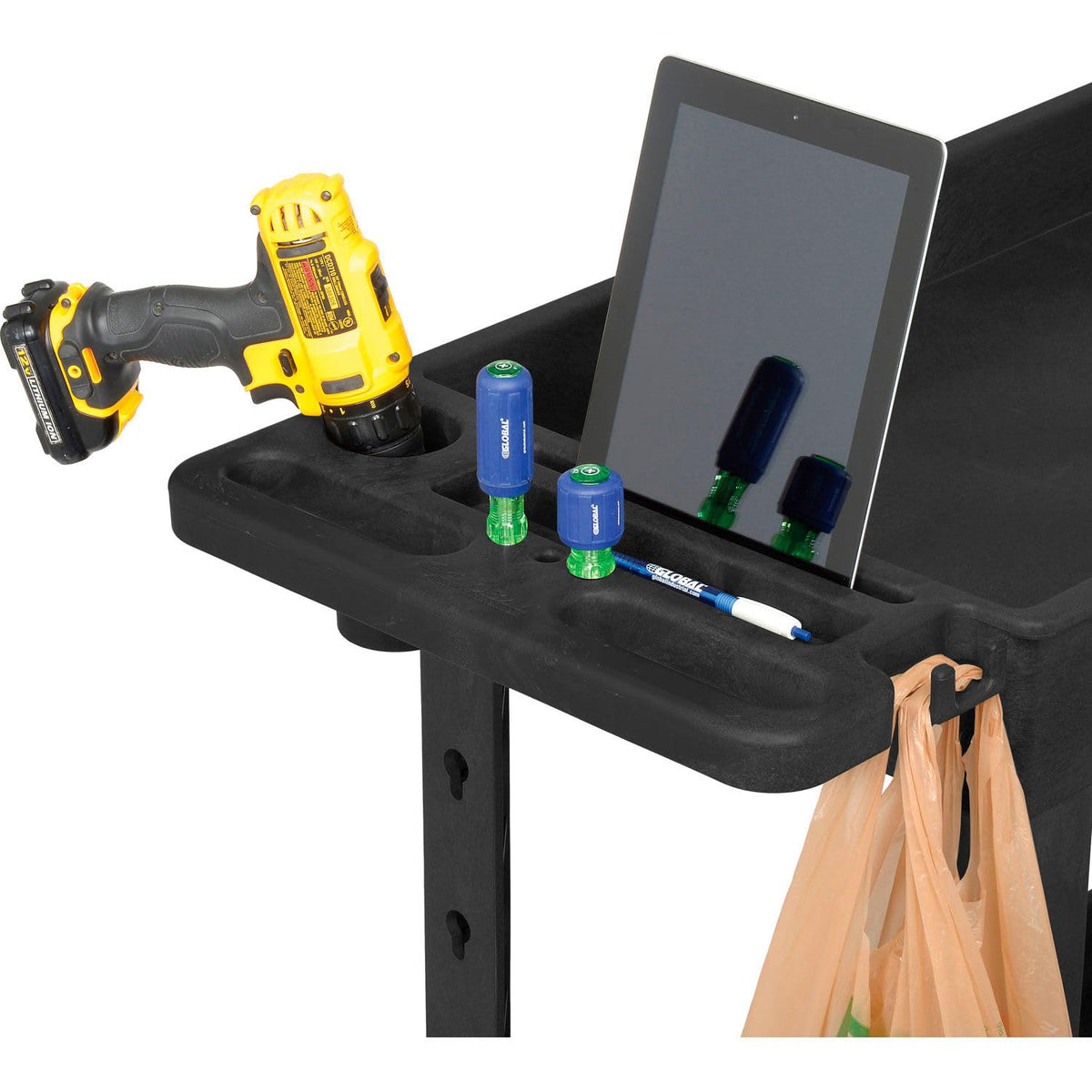 Global Industrial Black / Industrial / 1 Utility Carts