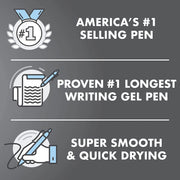 G2 Retractable Gel Ink Roller Ball Pens by PILOT – 1 Count (Pack of 10), Rubber, Black, Pack of 10, Model 31237