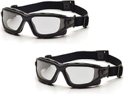 Pyramex I-Force Slim Blk Frame Clear AF Lens Sealed Eyewear
