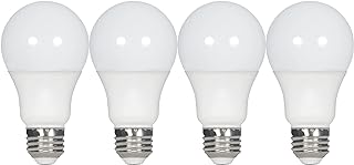 Satco 60W Equivalent Warm White A19 Medium LED Light Bulb (4-Pack) - 1 Each