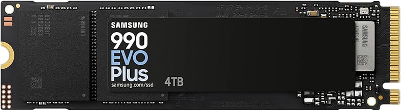 SSD 990 EVO Plus 4TB, PCIe Gen 4x4 | 5x2 M.2 2280, Up to 7,250 MB/s | NVMe Internal Solid State Drive, Upgrade Storage for PC/Laptops, HMB Technology & Intelligent Turbowrite 2.0 (MZ-V9S4T0B/AM)