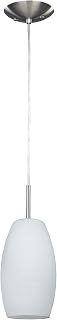 Canarm LTD. IPL378A01BPT Inga 1 Bulb Mini Pendant Light, Brushed Pewter
