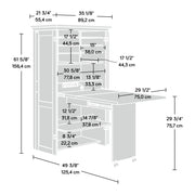 Sauder Pacific Maple / Armoire / L: 35.11" x W: 21.81" x H: 61.58" Sewing Cabinets