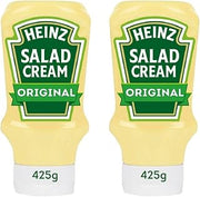 HEINZ Salad Cream Original Squeezy (425g) - Pack of 2