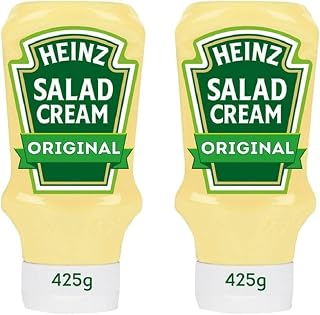 HEINZ Salad Cream Original Squeezy (425g) - Pack of 2