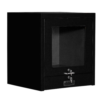 Counter Top CRT Security Computer Cabinet by Global Industrial – Steel, Black, Model 607294BK