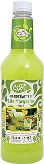 MASTER OF MIXES Margarita Lite Drink Mix, Ready To Use, 1 Liter Bottle (33.8 Fl Oz), Individually Boxed
