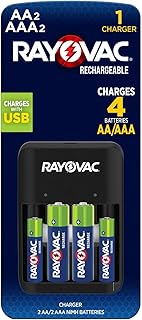 Rayovac 4 Position AA/AAA Charger w/ Batteries