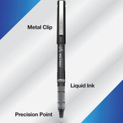 Precise V7 Rollerball Pens by PILOT – 9 Count (Pack of 1), Metal, Multicolor, Model 17046