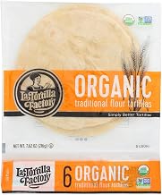 La Tortilla Factory Organic Traditional Flour Tortilla, 7.62 Ounce -- 10 per case.