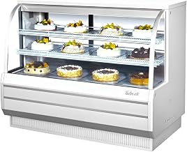 Turbo Air 60.5in Refrigerated Bakery Display Case Cooler Curved Glass