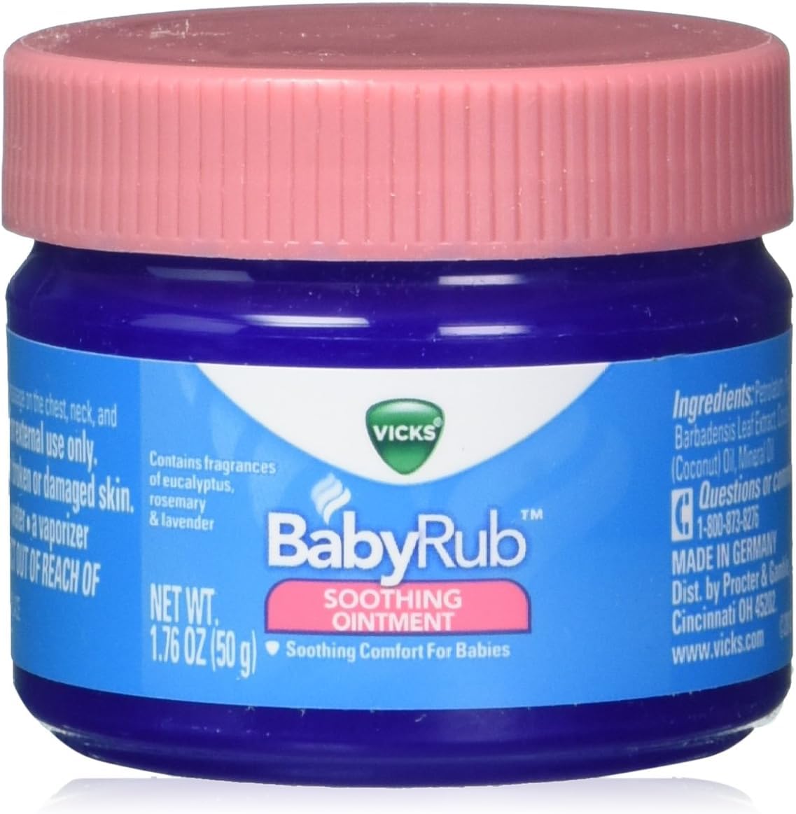 Pack Of 8 - Babyrub Soothing Ointment by Vicks – 1.76 Ounce