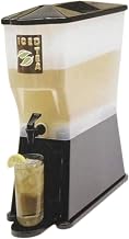 TableCraft Products H353DP Black Slimline 3 gal Display with Drip Tray