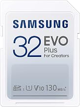 EVO Plus Full Size 32GB SDHC Memory Card, Up to 130MB/s | Full HD & 4K UHD, UHS-I, U1, V10 (MB-SC32K/AM)