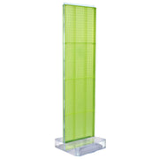 700770-GRE, TWO-SIDED PEGBOARD FLOOR DISPLAY NON- REVOLVING ROUND STUDIO BASE. PANEL SIZE: 16" W X 60" H, Green by Azar Displays – Extra Large, Plastic, Model 700770-GRE-1BOX