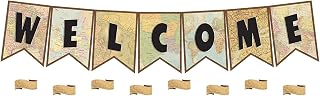 Teacher Created Resources Travel The Map Pennants Welcome Bulletin Board (TCR8568)